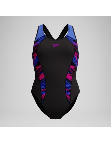 Speedo Swimsuit - Placement - Black/Blue