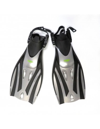TWF Fins - Kids - Black/Silver