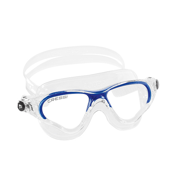Cressi Cobra Swim Mask - Clear/Blue
