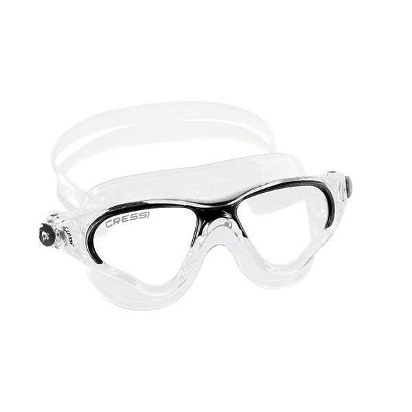 Cressi Cobra Swim Mask - Clear/Black