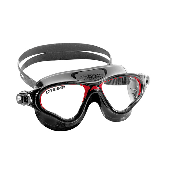Cressi Cobra Swim Mask - Black/Red