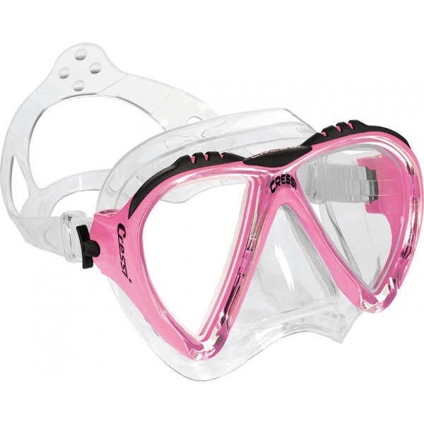 Cressi Mask - Lince - Clear Silicone - Pink Frame