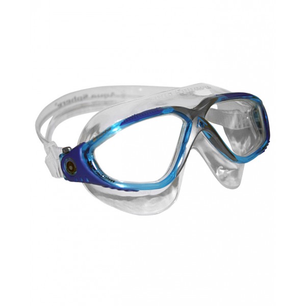 Aquasphere Vista Swim Mask - Aqua/Blue/Silver/Clear
