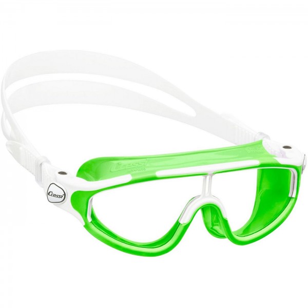 Cressi Baloo Kids Swim Mask - Lime/White