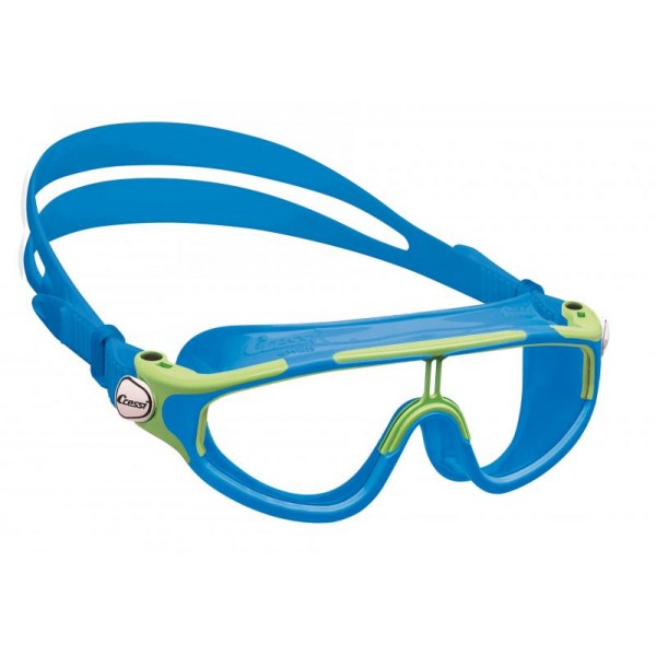 Cressi Baloo Junior Swim Goggle - Blue Light/Lime-White