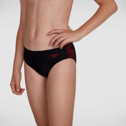 Speedo - Junior Boys - Boomstar Splice Brief - Black/Red