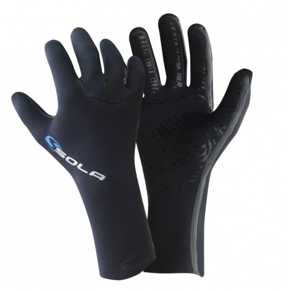 Sola Gloves - High Stretch - 3mm - Black
