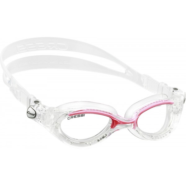 Cressi Flash Swim Goggle - Small Fit Lady - Clear/Pink